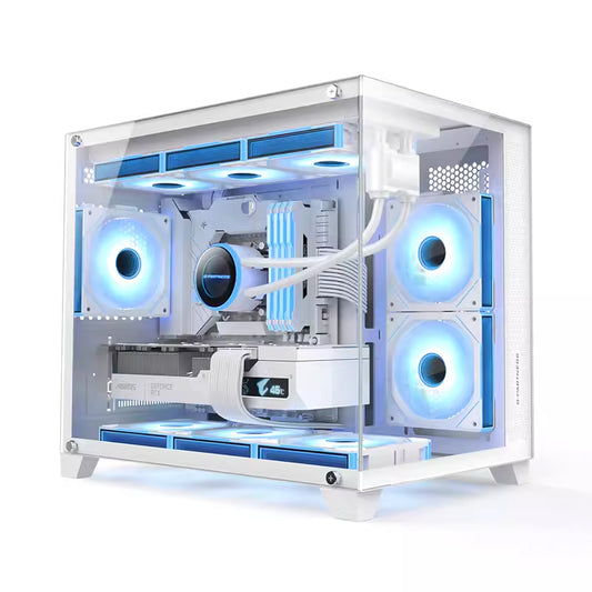 积至EVESKY 新锐X3海景房电脑机箱m-atx 支持360水冷