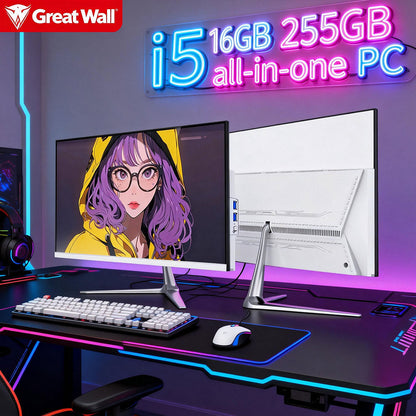 24寸长城一体机电脑i5-8GB 256GB 24寸第三代一体机电脑 泰国中文电脑保修一年