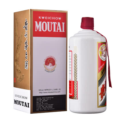 เหล้าเหมาไถ MOUTAI จากประเทศไทย 53% ปริมาตร 1000มล. เหล้าเหมาไถ กุ้ยโจว บรรจุกล่อง สินค้าแท้รับประกัน