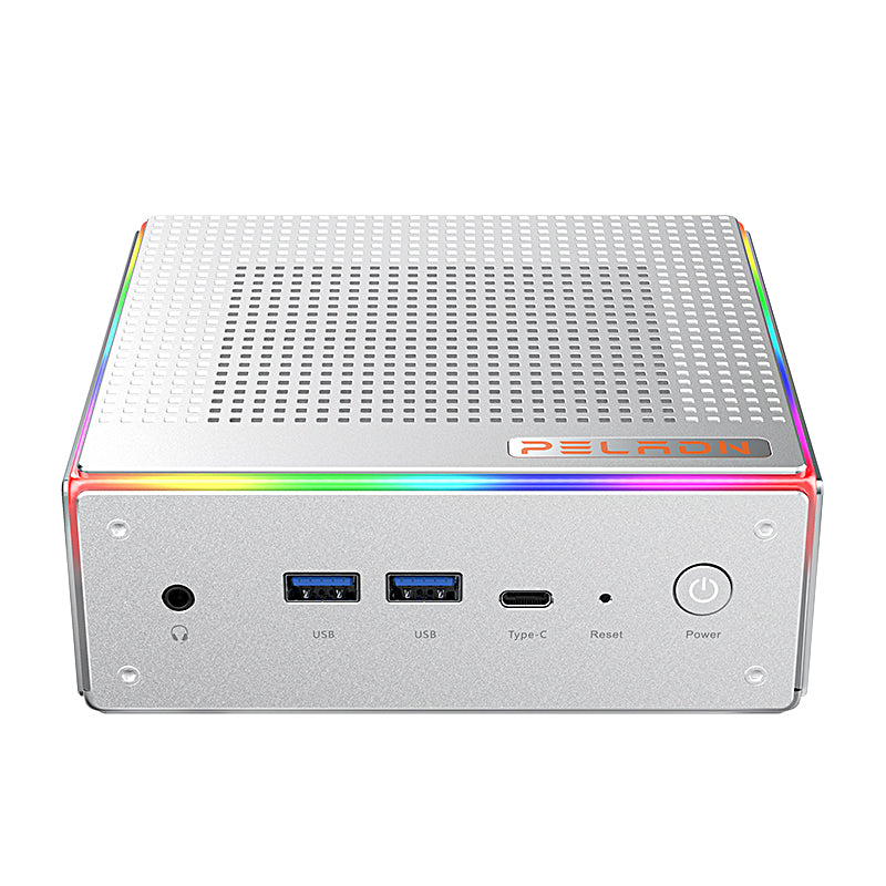(Book 7 days to Thailand) Silver Wing HA-4 mini host built-in AMD7840HS processor, support Windows11/LINUX system wifi6 computer host mini computer host square box PC small computer host