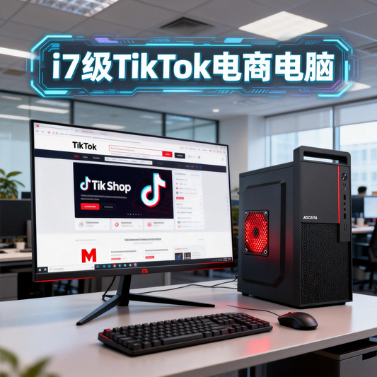 i7-level 2630V2 processor, 16GB RAM, 128GB + 500GB SSD, dedicated graphics card, 24-inch/27-inch TIKTIK e-commerce/office computer