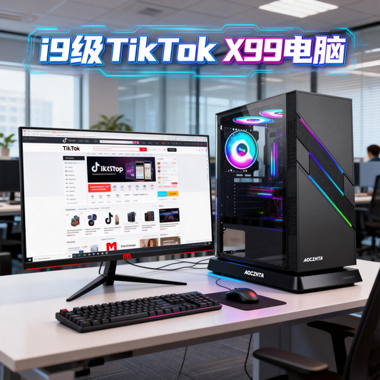 i9-level V3 2673v3, 16GB RAM, 128GB + 500GB SSD, dedicated graphics card, 27-inch/32-inch TIKTIK e-commerce/office computer