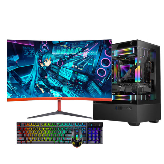 24英寸144HZ i5-12400F RAM 32G M.2  512GB 1TB  RX6500XT 4GB 组装电脑 全套