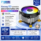 九尾狐 X3 CPU风冷散热器 铜底导热 95mm静音散热风扇 RGB灯效 Intel LGA1700/1200/115X电脑CPU散热器
